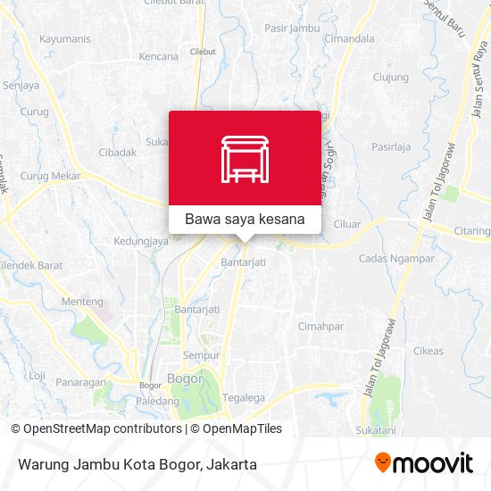 Peta Warung Jambu Kota Bogor