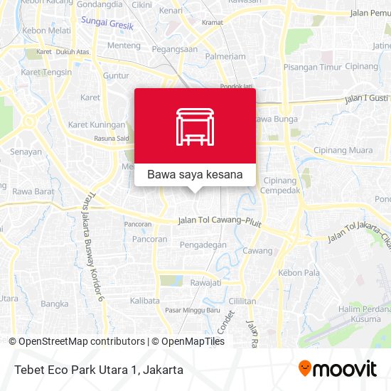 Peta Tebet Eco Park Utara 1