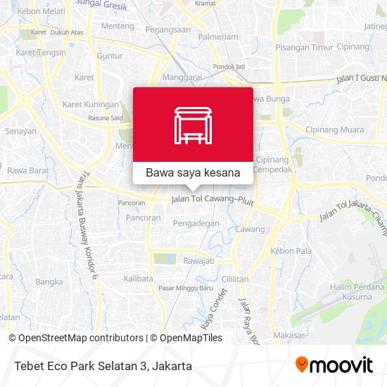 Peta Tebet Eco Park Selatan 3