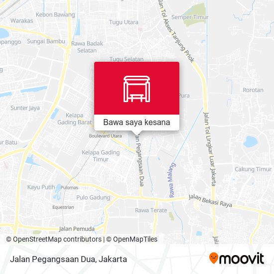 Peta Jalan Pegangsaan Dua