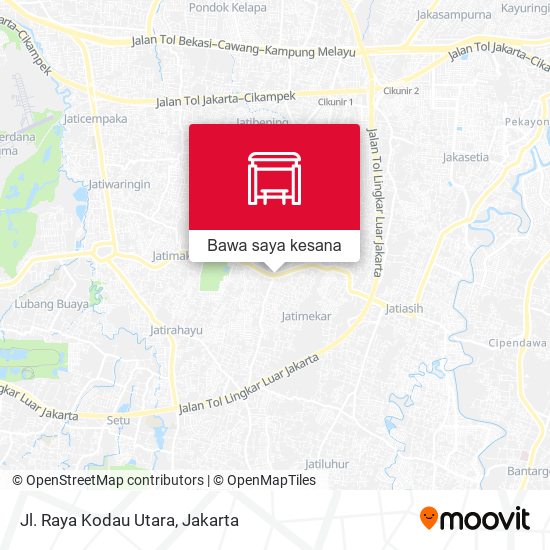 Peta Jl. Raya Kodau Utara