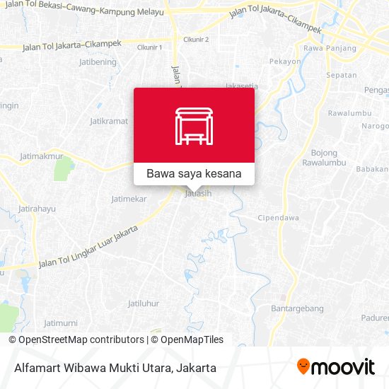 Peta Alfamart Wibawa Mukti Utara