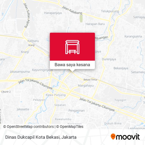 Peta Dinas Dukcapil Kota Bekasi