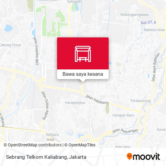 Peta Sebrang Telkom Kaliabang