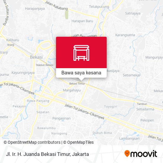 Peta Jl. Ir. H. Juanda Bekasi Timur