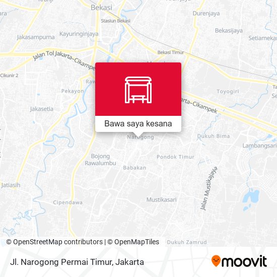 Peta Jl. Narogong Permai Timur