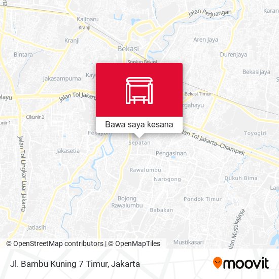 Peta Jl. Bambu Kuning 7 Timur
