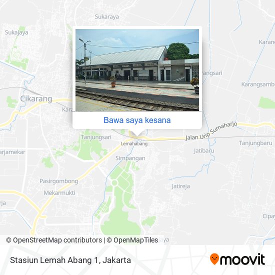 Peta Stasiun Lemah Abang 1