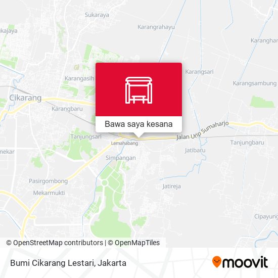 Peta Bumi Cikarang Lestari