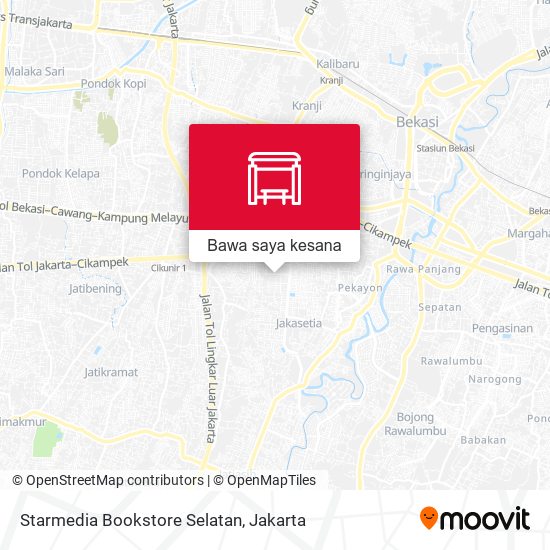 Peta Starmedia Bookstore Selatan