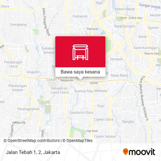 Peta Jalan Tebah 1, 2