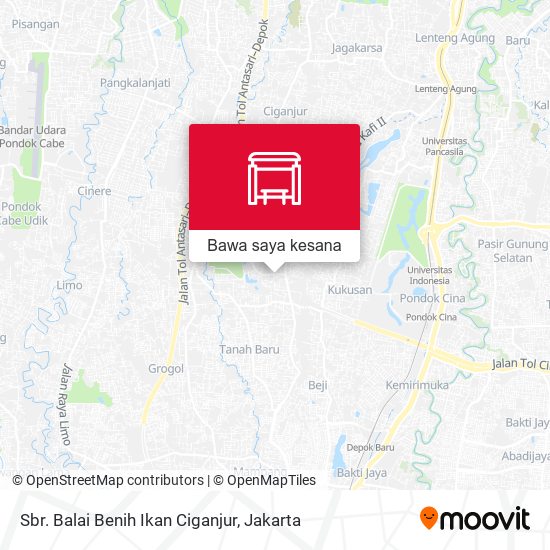Peta Sbr. Balai Benih Ikan Ciganjur