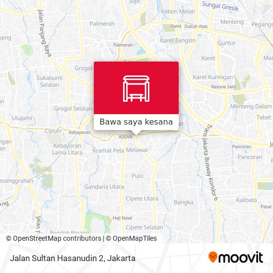 Peta Jalan Sultan Hasanudin 2