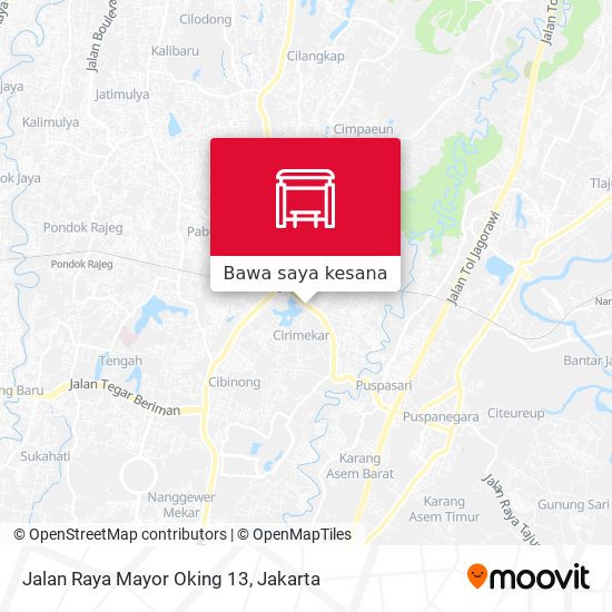 Peta Jalan Raya Mayor Oking 13