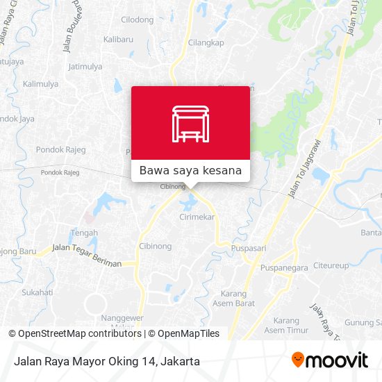 Peta Jalan Raya Mayor Oking 14