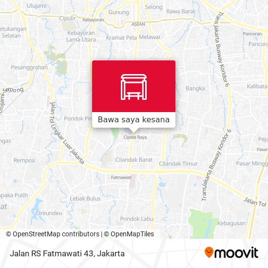 Peta Jalan RS Fatmawati 43
