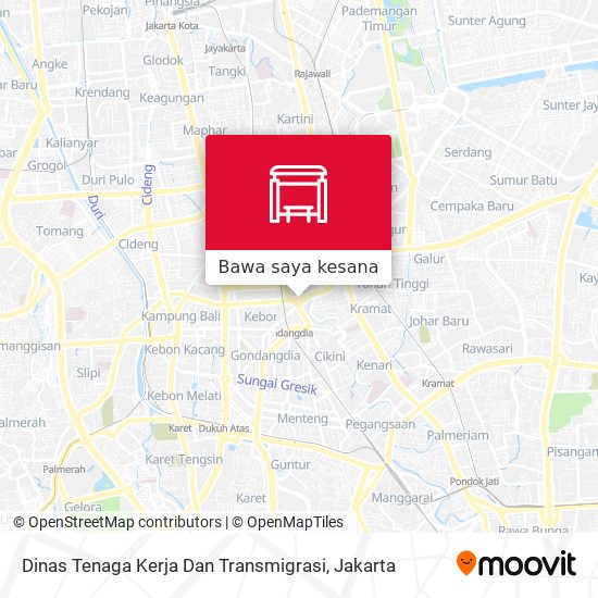Peta Dinas Tenaga Kerja Dan Transmigrasi