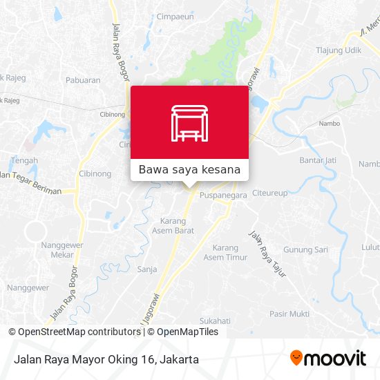 Peta Jalan Raya Mayor Oking 16