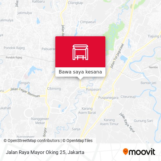Peta Jalan Raya Mayor Oking 25