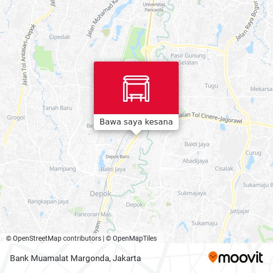 Peta Bank Muamalat Margonda