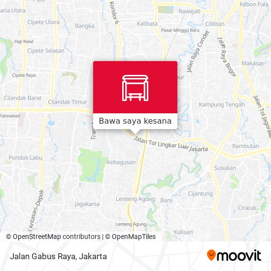 Peta Jalan Gabus Raya