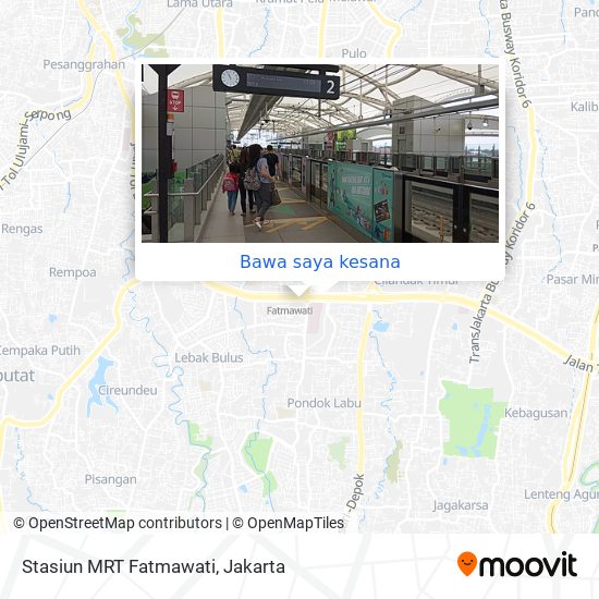Peta Stasiun MRT Fatmawati