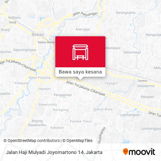 Peta Jalan Haji Mulyadi Joyomartono 14