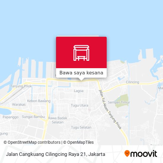 Peta Jalan Cangkuang Cilingcing Raya 21