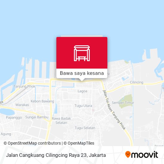 Peta Jalan Cangkuang Cilingcing Raya 23