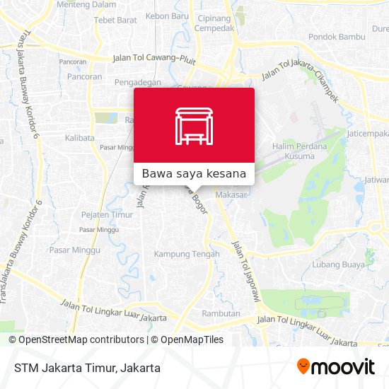 Peta STM Jakarta Timur