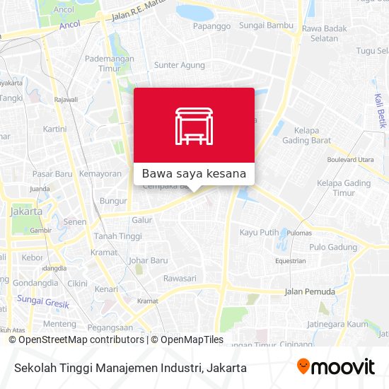 Peta Sekolah Tinggi Manajemen Industri