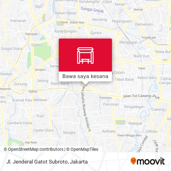 Peta Jl. Jenderal Gatot Subroto
