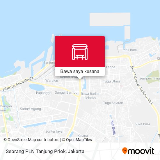 Peta Sebrang PLN Tanjung Priok