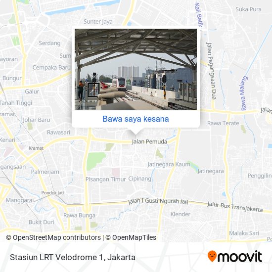 Peta Stasiun LRT Velodrome 1