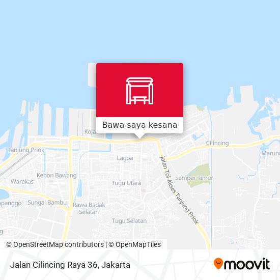 Peta Jalan Cilincing Raya 36