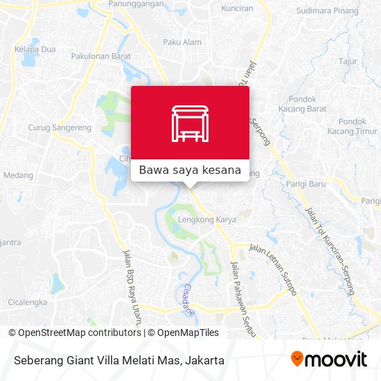Peta Seberang Giant Villa Melati Mas