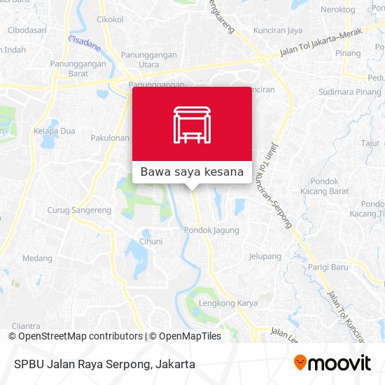 Peta SPBU Jalan Raya Serpong