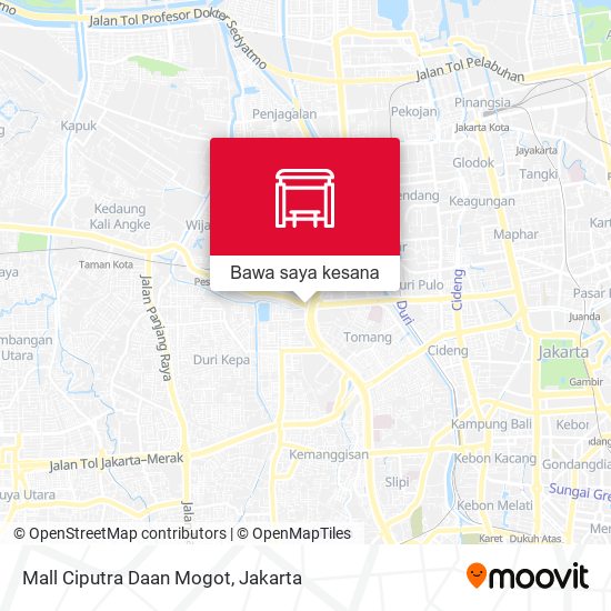 Peta Mall Ciputra Daan Mogot