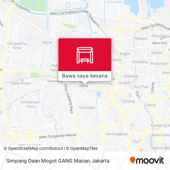 Peta Simpang Daan Mogot GANG Macan