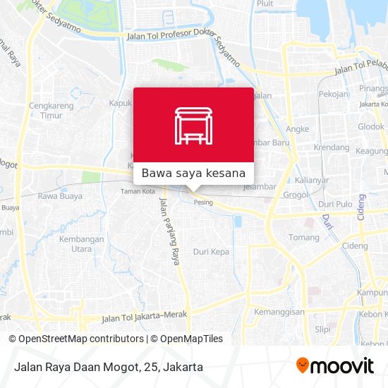 Peta Jalan Raya Daan Mogot, 25