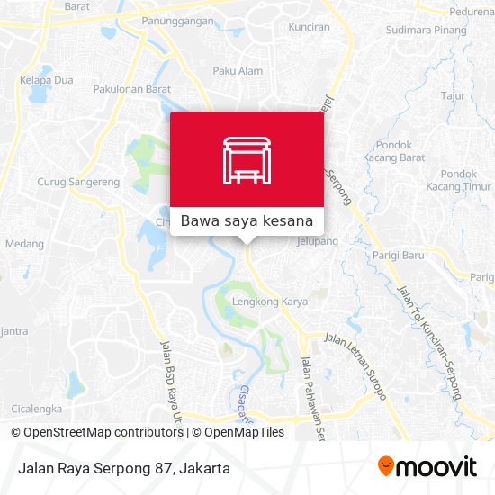 Peta Jalan Raya Serpong 87