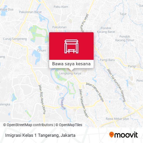 Peta Imigrasi Kelas 1 Tangerang