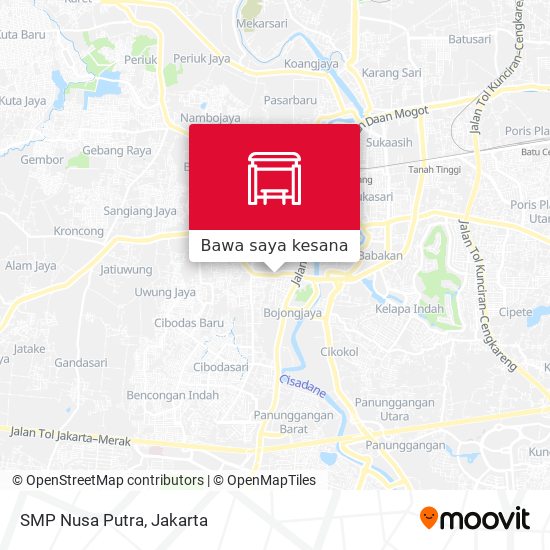 Peta SMP Nusa Putra