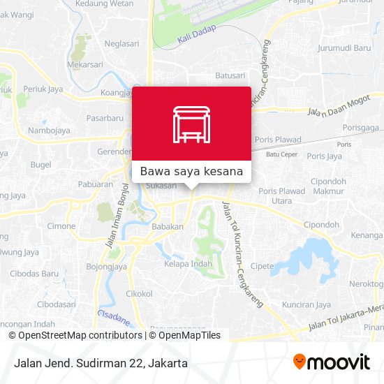 Peta Jalan Jend. Sudirman 22