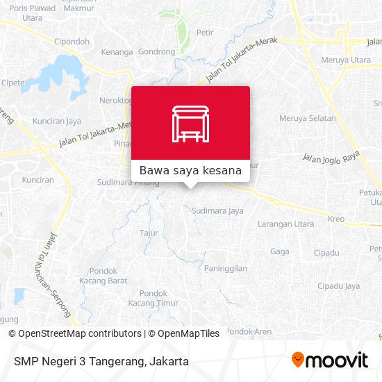 Peta SMP Negeri 3 Tangerang