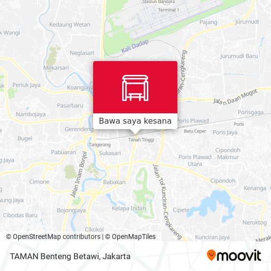 Peta TAMAN Benteng Betawi