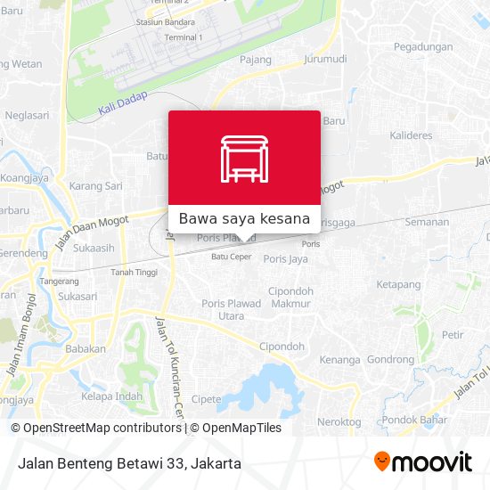 Peta Jalan Benteng Betawi 33