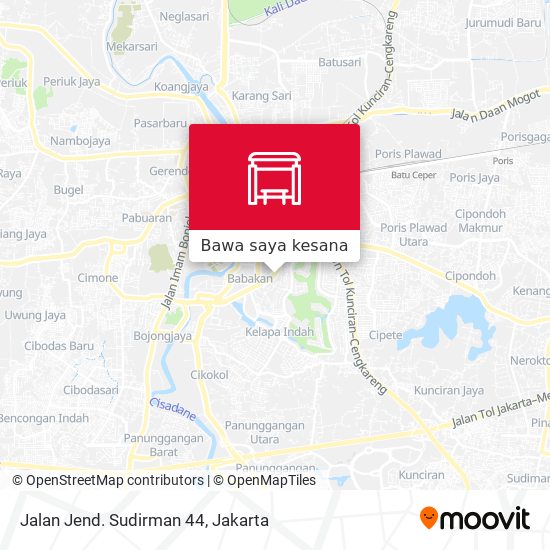 Peta Jalan Jend. Sudirman 44