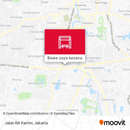 Peta Jalan RA Kartini