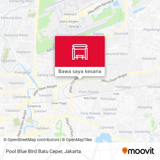 Peta Pool Blue Bird Batu Ceper